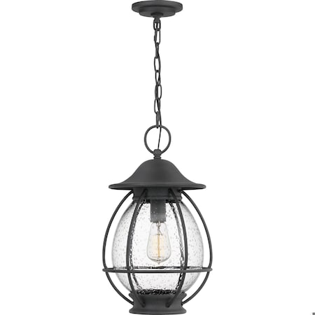 Quoizel Boston 1-Light Mottled Black Mini Pendant BST1511MB